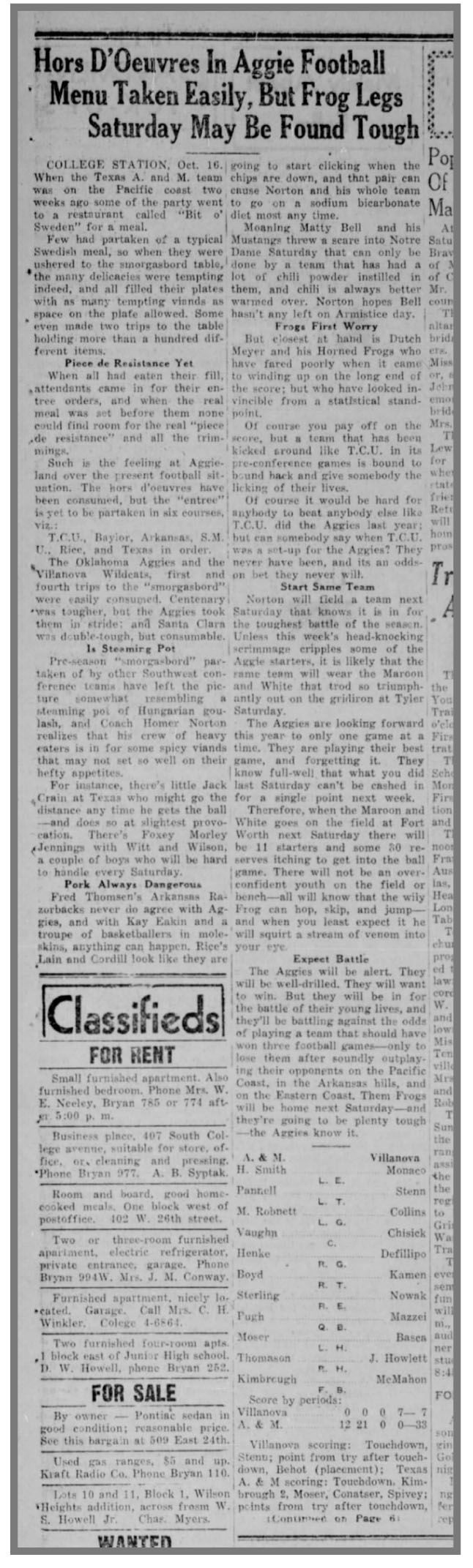 The Eagle Archives: October 16, 1939